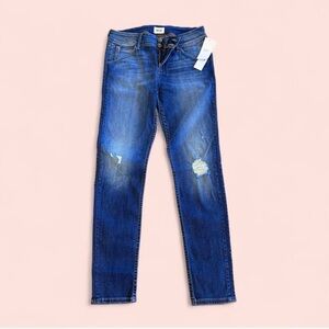 Hudson Jeans Women's Blue Distressed Skinny Jeans
